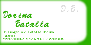 dorina batalla business card